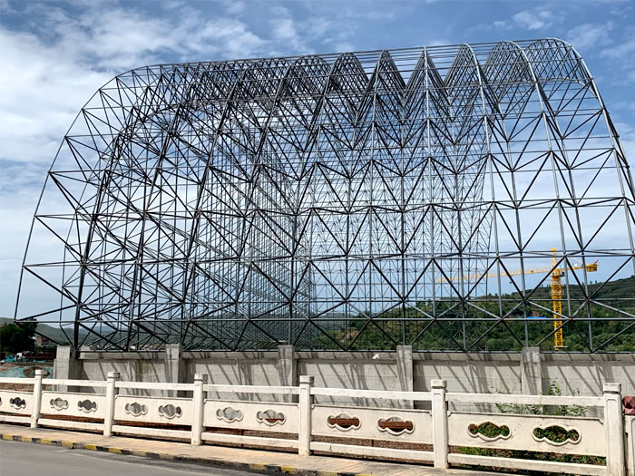 平度山寨矿储煤棚网架